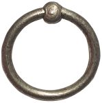 Möbelring, Ringbeschlag, 36mm, Messing altverzinnt, antik, alt, Altmessing, zum Kombinieren