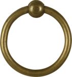Ring, 40mm, aus Messing, patiniert, antik, alt, Altmessing