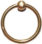 Möbelring, Ringbeschlag, 41mm, aus Messing, roh, antik, alt, Altmessing