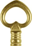 Reide historisch, Schlüsselreide antik, in Messing roh, für antiken Schlüssel