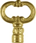 Reide, Schlüsselreide antike, Messing roh, alt, für antiken Schlüssel
