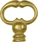 Reide, Schlüsselreide antik, Messing poliert, mit Innengewinde M4, nostalgisch