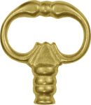 Reide, Schlüsselreide antik, in Messing roh, für antiken Schlüssel