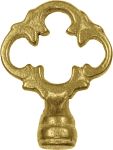Reide, Schlüsselreide antik, Messing roh, alt, für antiken Schlüssel