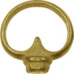 Reide, Schlüsselreide antik, aus Messing poliert, mit Innengewinde M4, historisch