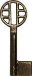 Schlüssel alter, altem Musterschlüssel nachgegossen, Eisen blank, alte Schlüssel antike