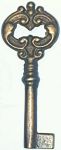 Schlüssel, Messing schön antik patiniert, nach Originalmodell gegossen
