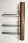 Einbohrband Messing poliert, 2 teilig, für gefälzte Zimmertüren, für Bandtaschen, Simonswerk V 3400 WF + V 0020-2