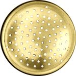 Brotschrankgitter, Messing poliert, unlackiert, Lüftungsgitter antik für Möbel, Lüftungsblech aus Blech gestanzt und geprägt.