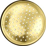 Brotschrankgitter aus, Messing und poliert, unlackiert, Lüftungsgitter antik für Möbel, Lüftungsblech aus Blech gestanzt und geprägt.