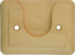 Stangenhalter aus Linde Kleiderstangenhalter Holz für Kleiderstangen, Garderobenstange