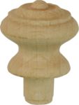 Holzknopf antik, alt, Holz Knöpfe aus Buche gedrechselt, Ø 17mm