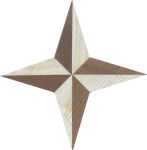 Intarsienstern, Intarsien-Stern, antik, 90mm, Intarsien Stern zum Einlegen
