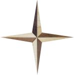 Intarsienstern Kunst, Intarsien-Stern, antike, 160mm, Intarsien Stern