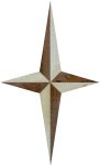 Intarsienstern Holz, Intarsien-Stern, antik, 160mm, Intarsien Sterne
