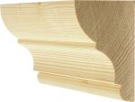 Holzprofilleiste, Holzleiste antik, Fichte, 2,4m, 80x50mm