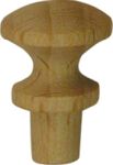 Holzknopf, Buche, Ø 13,5mm, kleiner Möbelknopf aus Holz