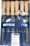 Schlüsselfeilensatz 100 mm, Hieb 2, 6 Formen. Markenfabrikat „Dick“. Top Qualität