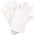 Trikot-Handschuh, Größe: M/8, weiß gebleicht, gedoppelte Innenhand