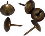 Polsternagel, Ø 12,5mm, altgold gefleckt, 50 Stück pro Packung, Polsternägel vermessingt, antik