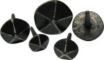 Ziernagel 19mm Eisen gehämmert, schwarz, antik, geschmiedet, Zierbeschläge antik für Möbel