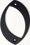 Hausnummer 0 Eisen schwarz antik, Höhe: 110mm. Alte Schriftart