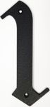 Hausnummer, Zahl 1 Eisen schwarz antik, Höhe: 170mm. Alte Schrift