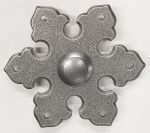 Klingelplatte antik altgrau, Türklingel alt, nostalgisch, rustikal. Landhaus Haustürbeschläge anthrazit