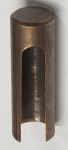 Zierhülse, Aufsteckhülse für Einbohrband, Türband Hülsen in Messing patiniert, Innendurchmesser 16mm