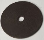 alte antike Rosette, 27 mm, Eisen dunkel gerostet