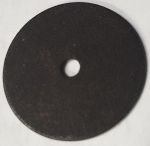 alte antike Rosette, 30 mm, Eisen dunkel gerostet