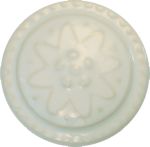 Porzellanknopf, Ø 30 mm, altweiß, Beschläge für alte Kommoden
