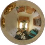 Knopf, Kugel, Ø 15 mm, Messing poliert unlackiert, antike Kugelknöpfe. Andere Oberflächen gegen Aufpreis möglich.