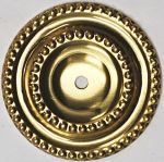 Rosette antik, für Ring oder Knopf, Messing roh, aus dem Biedermeier