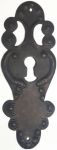 Schlüsselschild Eisen gerostet, ziseliert und getrieben, in Handarbeit gefertigtes Schild, Einzelstück, nur 1 x verfügbar (HL)
