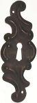 Schlüsselschild Eisen getrieben und gerostet, in Handarbeit gefertigtes Schild, nur 1 x verfügbar (HL)
