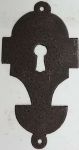 Schlüsselschild handgefertigt, Eisen gerostet. Aus Blech in Handarbeit produziert, Einzelstück, nur noch 1 x verfügbar (HL)