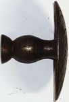 Knopf, Eisen rostig, von Hand angefertigt, ziselliert, Möbelknopf antiker, nur noch 4 Stück verfügbar