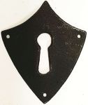 Schlüsselschild Wappen handgefertigt, Eisen gerostet (HL)
