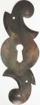 Schlüsselschild Eisen getrieben und schwarz gebrannt, in Handarbeit gefertigtes Schild, Einzelstück, nur noch 1 Stück verfügbar (HL)