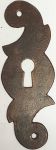Schlüsselschild Eisen gerostet, in Handarbeit gefertigtes Schild, Einzelstück, nur noch 1 Stück verfügbar (HL)