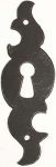 Schlüsselschild Eisen gerostet, in Handarbeit gefertigtes Schild, nur noch 2 Stück verfügbar (HL)