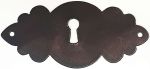 Schlüsselschild quer, Eisen gerostet, in Handarbeit gefertigtes Schild, Einzelstück, nur 1 x verfügbar (HL)