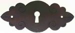 Schlüsselschild quer, ziselliert, Eisen gerostet, in Handarbeit gefertigtes Schild, nur 2 x verfügbar (HL)