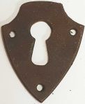 Schlüsselschild Eisen gerostet, in Handarbeit gefertigtes Schild (HL)