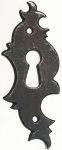 Schlüsselschild Eisen gerostet, ziseliert, in Handarbeit gefertigtes Schild, nur noch 2 Stück verfügbar (HL)