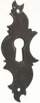 Schlüsselschild Eisen gerostet, ziseliert, in Handarbeit gefertigtes Schild, nur noch 2 Stück verfügbar (HL)
