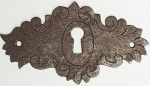 Schlüsselschild Eisen gerostet, ziseliert, in Handarbeit gefertigtes Schild, nur noch 3 Stück verfügbar (HL)