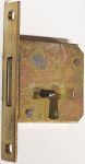 Einsteckschloß, Dorn 20mm, rechts, antik, alt, eckiges Stulpblech 68x12,5 mm mm, nur noch 3 Stück verfügbar