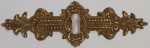 Original altes Gründerzeitschild, altes Schlüsselschild historisches, Messing sehr fein geprägt, roh, nur 4 Stück verfügbar